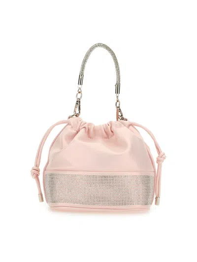 Monnalisa Kids'   Rhinestone Bucket Bag In Pink