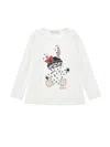 Monnalisa Graphic-print Long-sleeve T-shirt In Cream