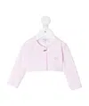 Monnalisa Rhinestone-detail Buttoned Cardigan In White
