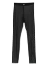 Monnalisa Rhinestone-embellished Semi-sheer Leggings In Black