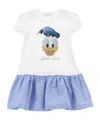 Monnalisa Donald Duck Dress In White