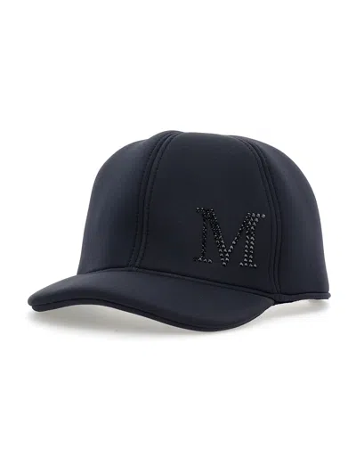 Monnalisa Kids'   Rhinestone Neoprene Cap In Black
