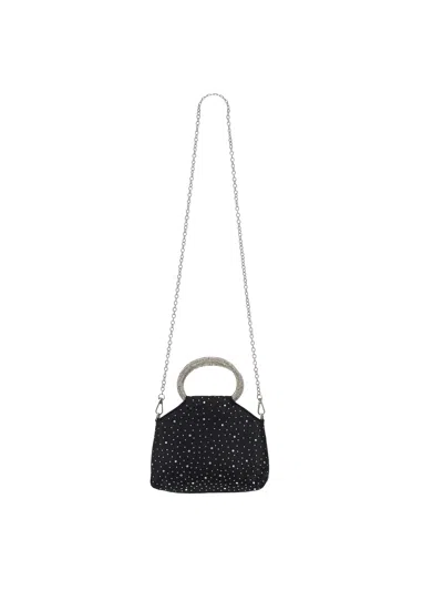 Monnalisa Babies'   Rhinestone Party Bag In Black