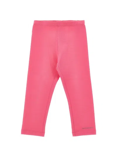 Monnalisa Kids' Rhinestone-logo Leggings In Pink