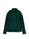Monnalisa Ribbed Knit Turtleneck In Green