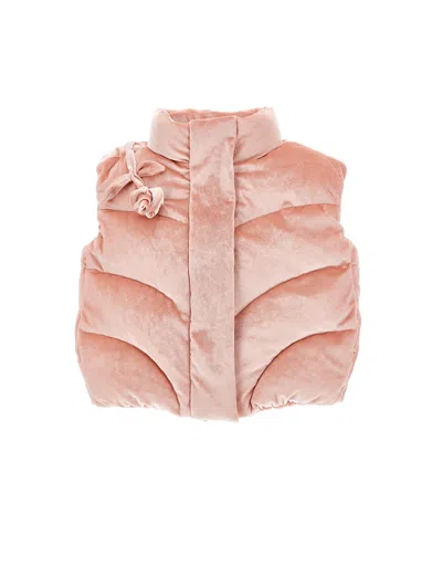 Monnalisa Kids' Ärmellos Mit Dekorativem Knoten In Pink