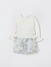 Monnalisa Romper  Kids Color Ecru In White