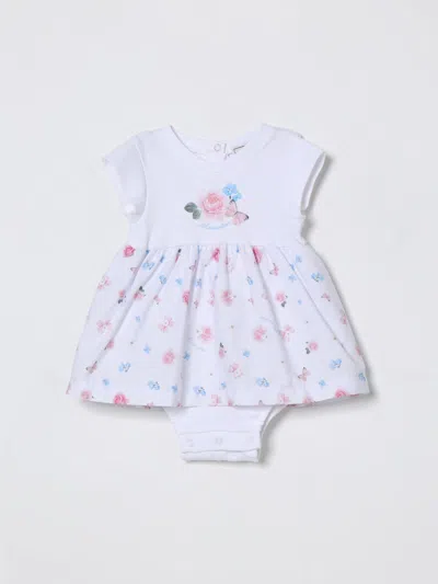 Monnalisa Babies' Romper  Kids Color White In Pink