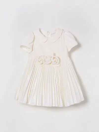 Monnalisa Babies' Romper  Kids Color Yellow Cream In White