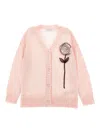 Monnalisa 3d-blumen-cardigan