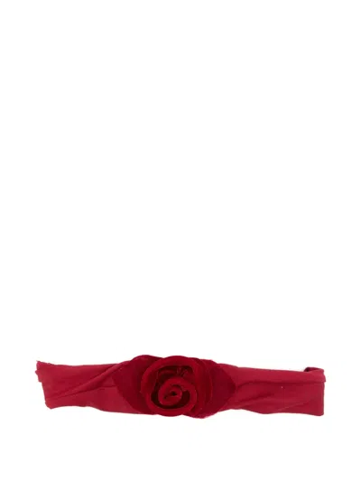 Monnalisa Kids' Rose-detail Hairband In Red