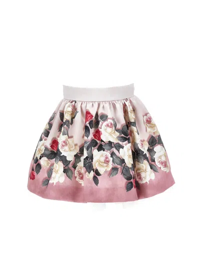 MONNALISA MONNALISA  ROSE MIKADO SKIRT