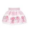 Monnalisa Rose-print Skirt