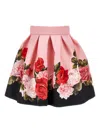 玫瑰印花半身裙
