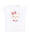 Monnalisa Round Neck T-shirt In White