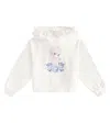 Monnalisa Hoodie Aus Einem Baumwollgemisch In Weiss