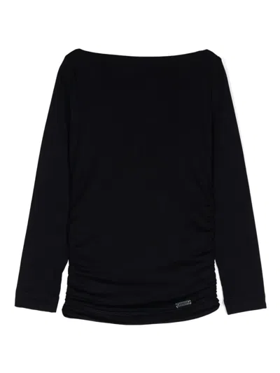 MONNALISA RUCHED JERSEY T-SHIRT