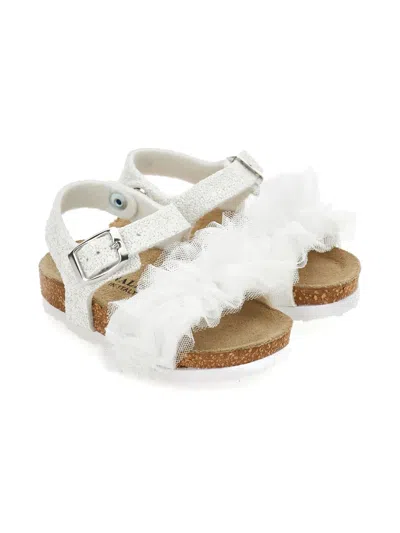 Monnalisa Babies' Ruffle Buckle Sandals In Multi