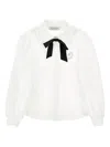 Monnalisa Ruffle-collar Blouse In White