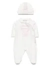 Monnalisa Ruffle-detail Cotton Pyjama Set In White
