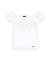 Monnalisa Ruffle-detail T-shirt In White