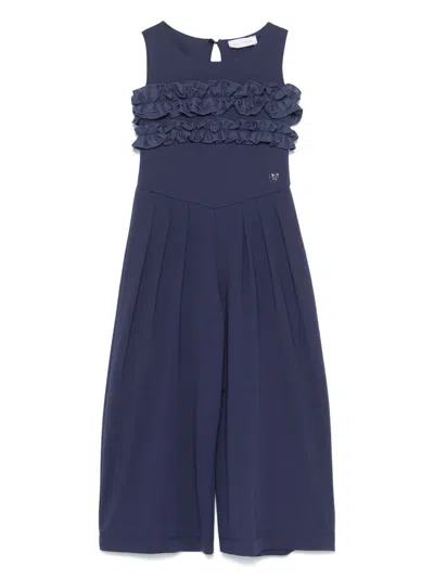 MONNALISA RUFFLED-DETAIL JUMPSUIT