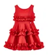 Monnalisa Popelinekleid Mit Rüschen In Red