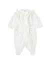 Monnalisa Ruffled Romper In White