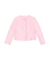Monnalisa Ruffled-trim Puffer Jacket In Pink