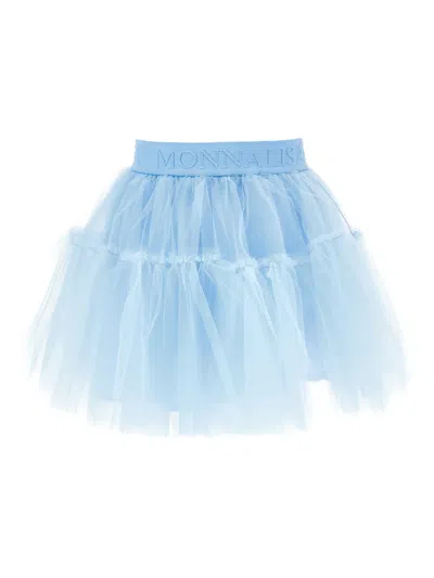 Monnalisa Kids' Ruffled Tutu In Blue
