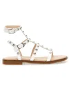 Monnalisa Sandalen Mit Nieten In White