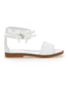 Monnalisa Sandals With Bows In White