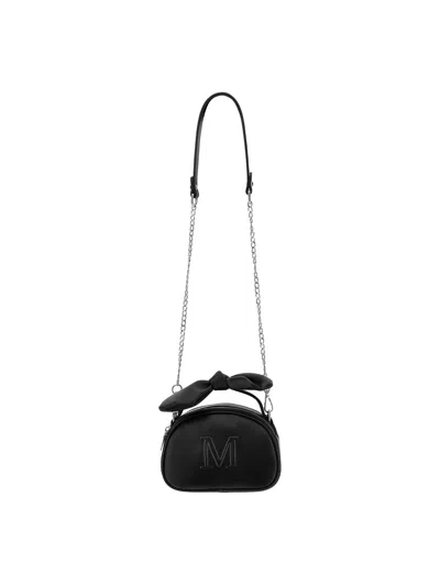 Monnalisa Babies'  Satchel Bag In Black