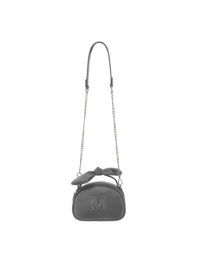 Monnalisa Babies'  Satchel Bag In Medium Grey