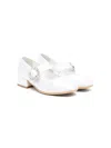 Monnalisa Satin Ballet Flats In White