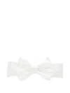 Monnalisa Satin Bow Hair Band In White