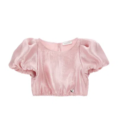 Monnalisa Kids' Satin Crop Top