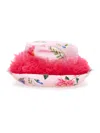 Monnalisa Satin Hat With Ruffles In Fairytale + Multicolor