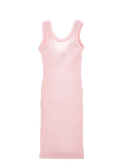 Monnalisa Kids'   Stretch Viscose Sheath Dress In Rosa Fairy Tale