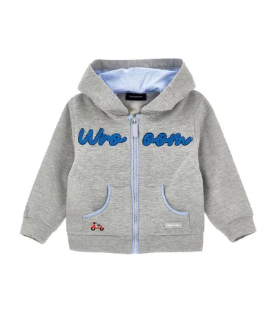 Monnalisa Kids' Scooter Hoodie In Brown