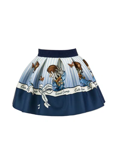 Monnalisa Babies'  Scout Camp Skirt In Multi