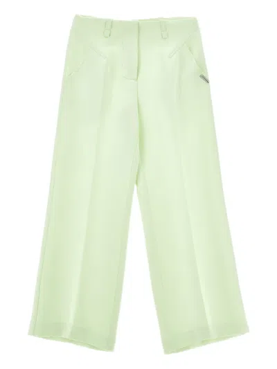 Monnalisa Kids' Seam-pocket Trousers In Green