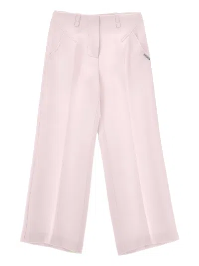 Monnalisa Kids' Seam-pocket Trousers In Pink