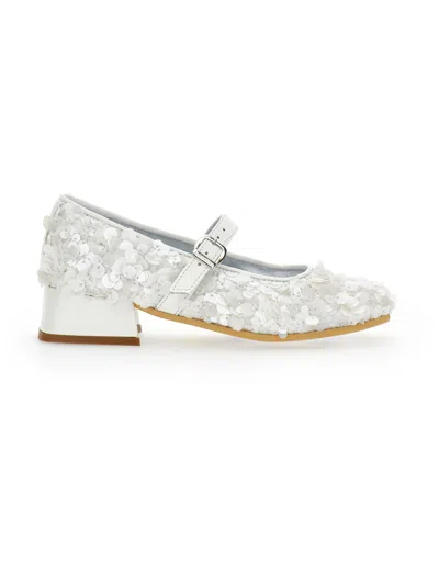 Monnalisa Kids'   Sequin Ballerinas In Silver