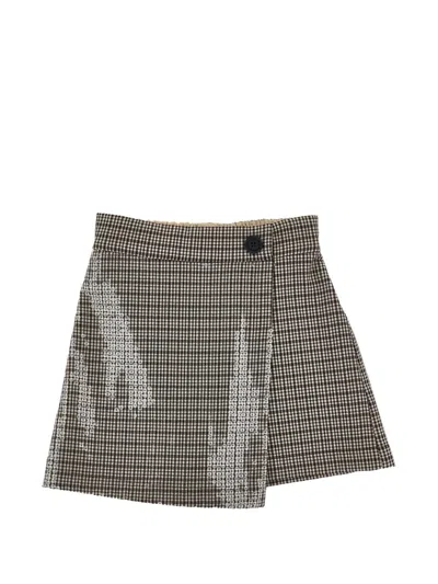 Monnalisa Kids' Sequin-embellished Skort In Black