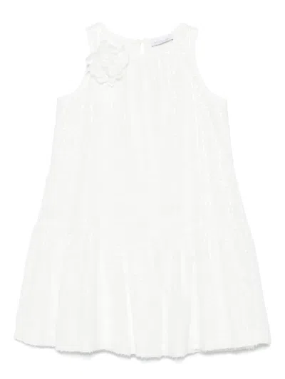 Monnalisa Kids' Sequinned Dress In White