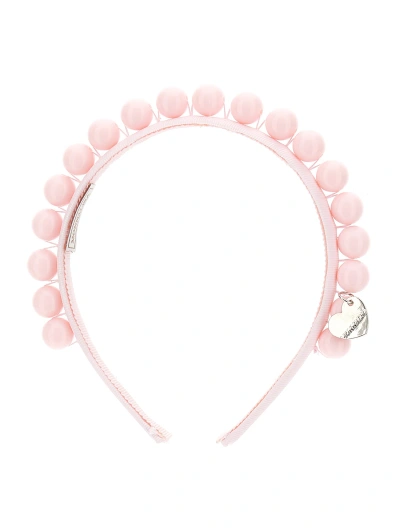 Monnalisa Sequinned Hairband In Pink