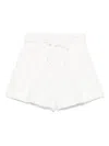 Monnalisa Sequinned Shorts In White