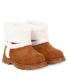 Monnalisa Shearling-lined Ankle Boots In Multi