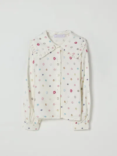 Monnalisa Shirt  Kids Color Yellow Cream In Neutral